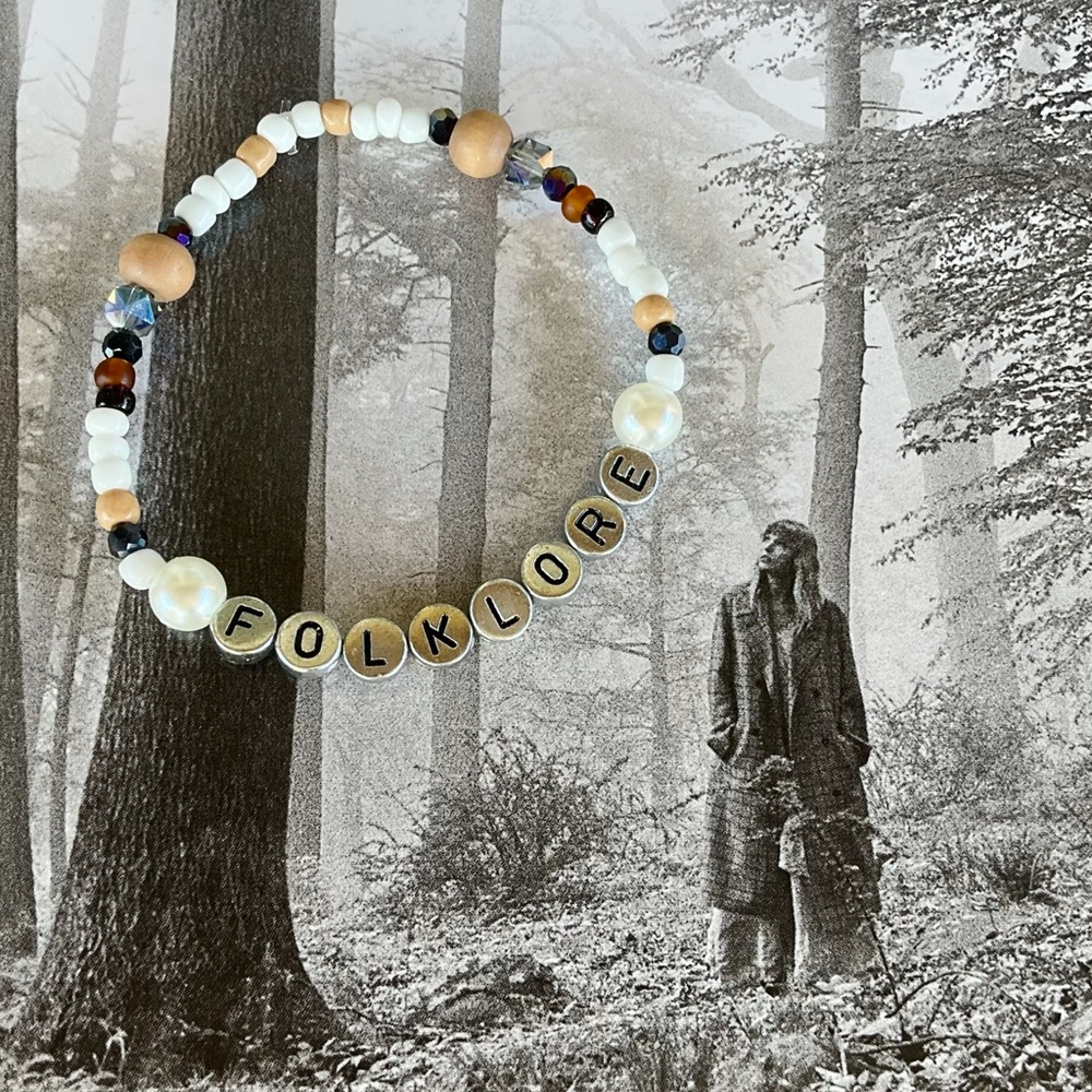 Taylor Swift Folklore Handmade Bracelet